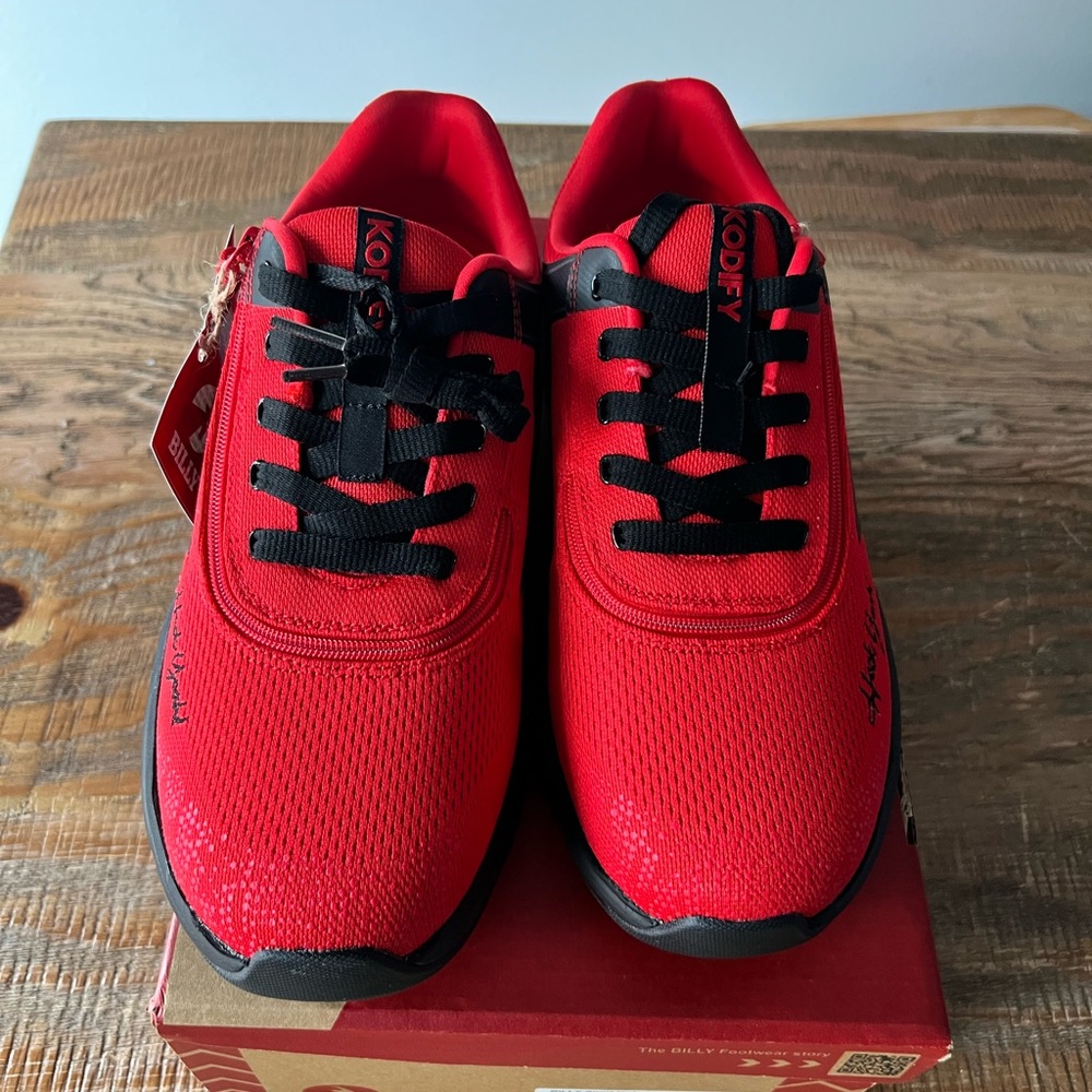 BILLY Sport Inclusion Shoes – Red and Black – Men’s 9.5 / Women’s 11